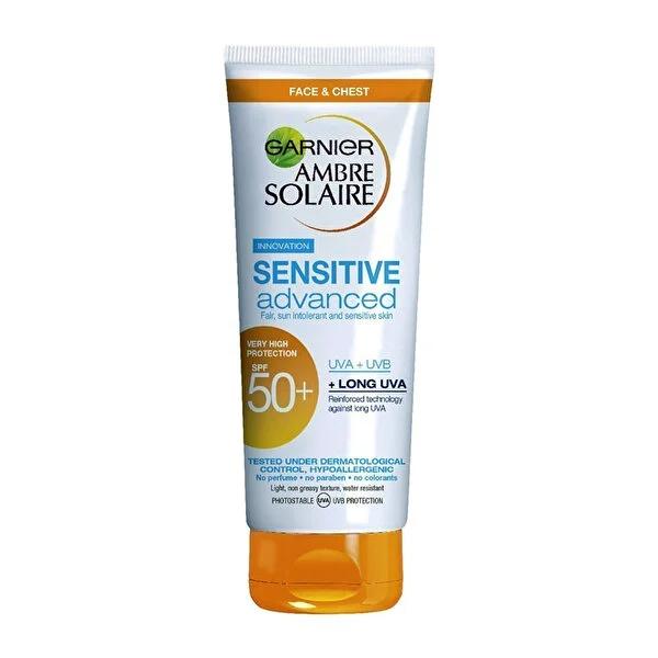 Ambre Solaire Sunscreen SPF 50: High UVA/UVB Protection Sun Milk for Sensitive Skin - 6.76 fl oz