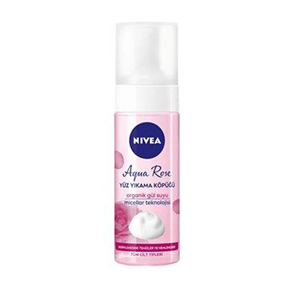 Nivea Aqua Rose Face Wash Foam 150ml - Gentle Cleansing | Soft Foam