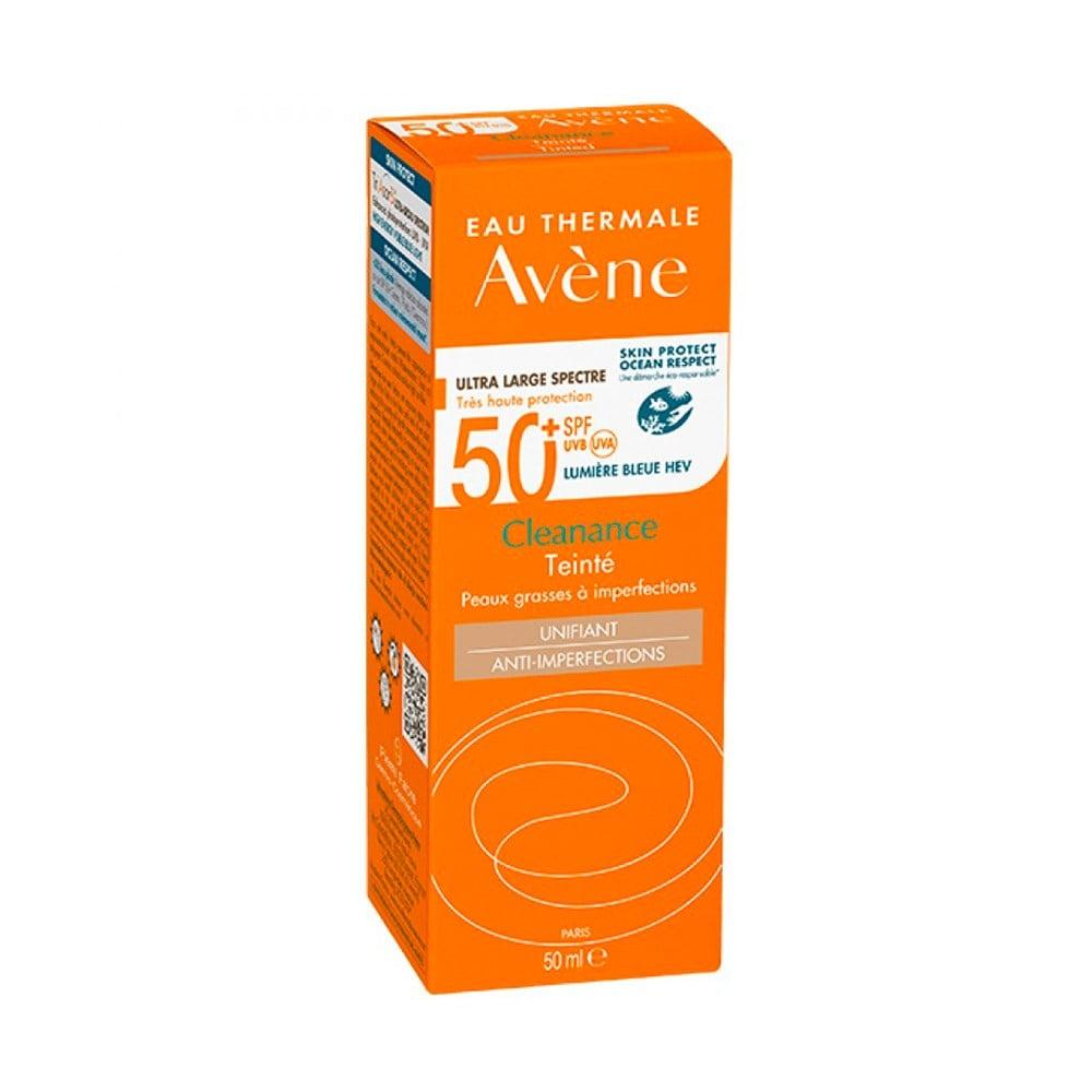 Avene Cleanance SPF 50+ Colored Sunscreen for Oily & Acne-Prone Skin - Non-Greasy, Tinted Protection