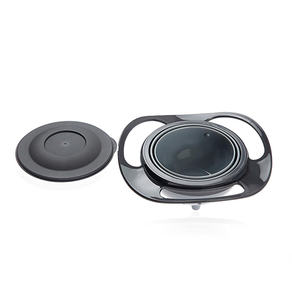 Babyjem Non-Spill Baby Plate - 360 Degree Rotating Design for Independent Eating