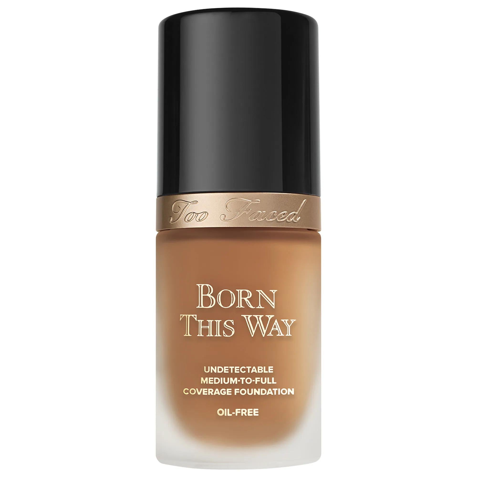Too Faced Born This Way Natural Finish Longwear Liquid Foundation - Oil-Free, Vegan, Gluten-Free Makeup