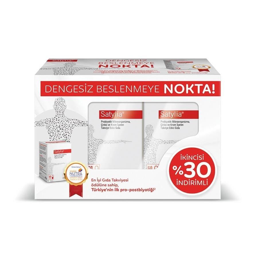 Satylia Probiyotik Supplement - Supports Gut Health with Probiotics, Zinc, and Chromium for Adults and Children Over 11