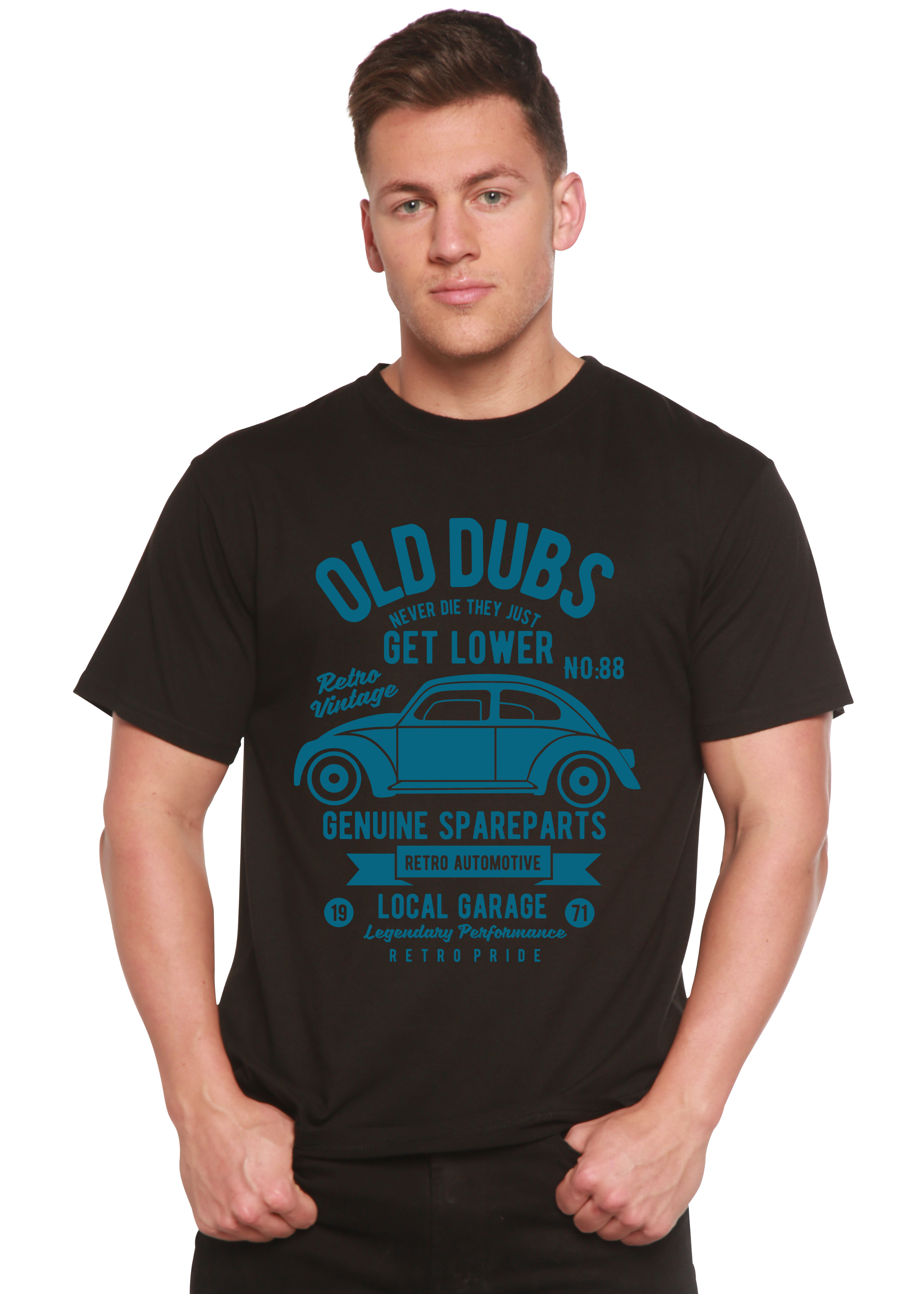Spun Bamboo Old Dubs Spun Bamboo® Men's Bamboo Viscose/Organic Cotton Short Sleeve Graphic T-Shirt — size reference