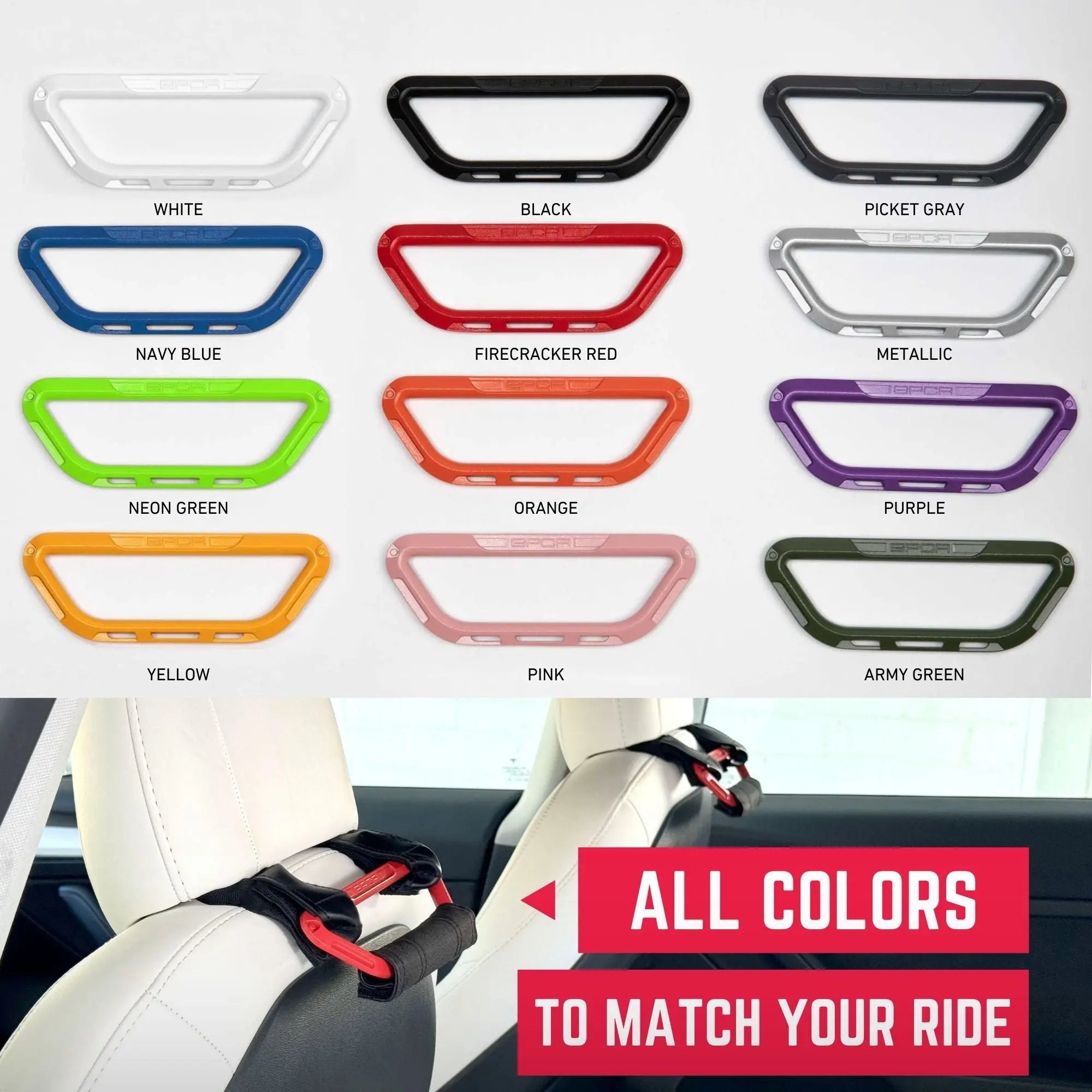 Back Grip PRO Headrest Handles for TESLA S/ 3/ Y — view 6