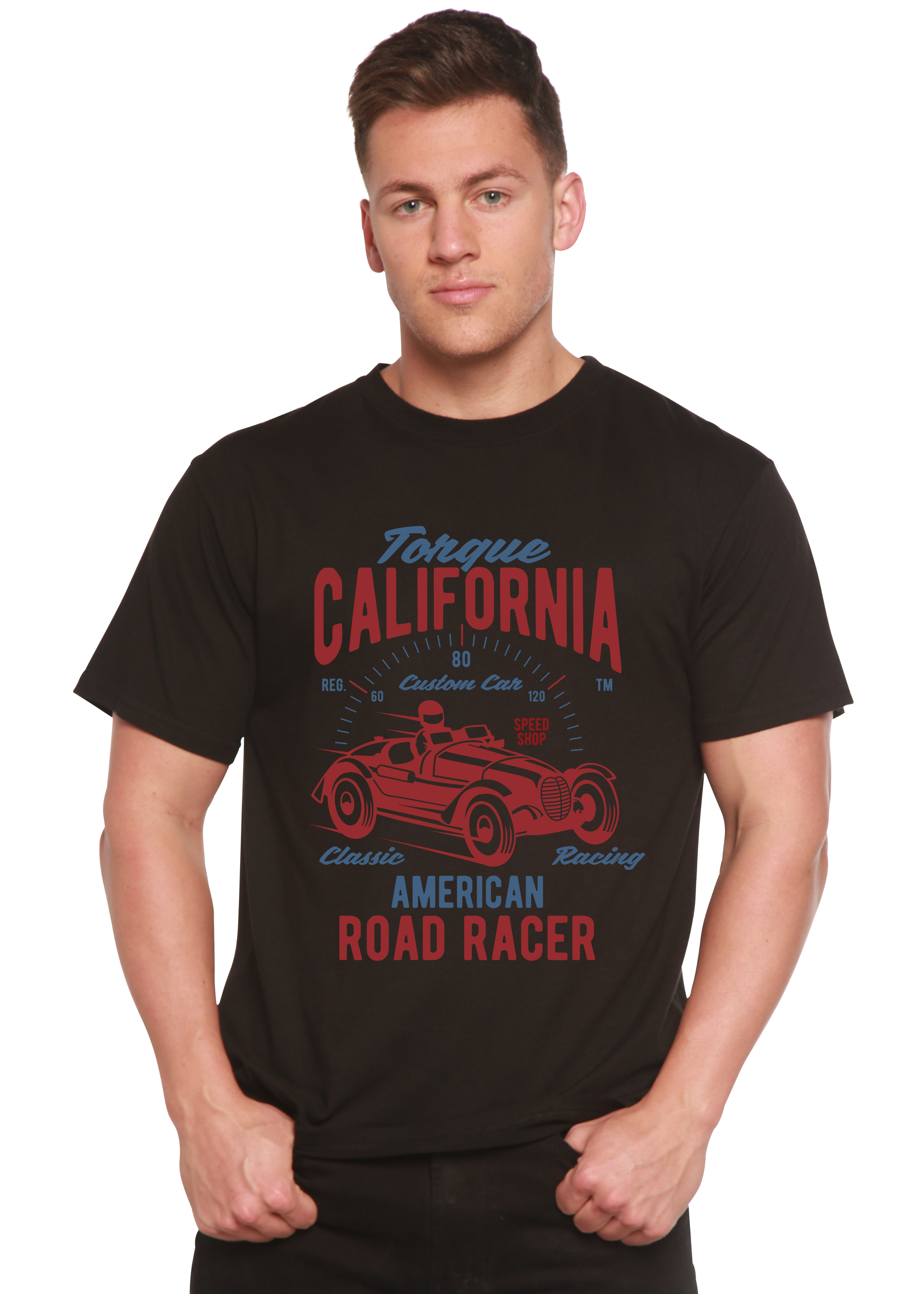 Spun Bamboo Torque California Spun Bamboo® Men's Bamboo Viscose/Organic Cotton Short Sleeve Graphic T-Shirt — size reference