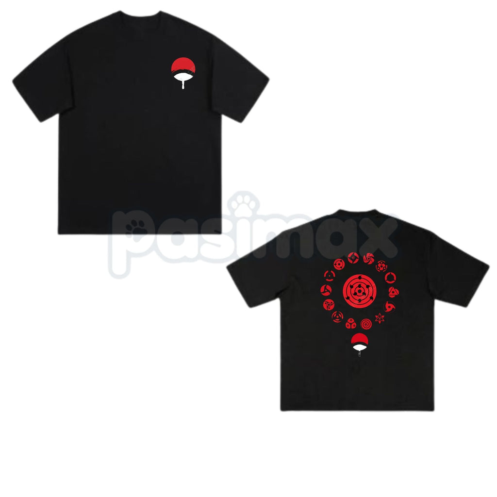 Pasimax Limited Uchiha Clan Sharingan Eyes – Naruto Shippuden Hoodie, T-Shirt & Sweatshirt Merch — detail close-up