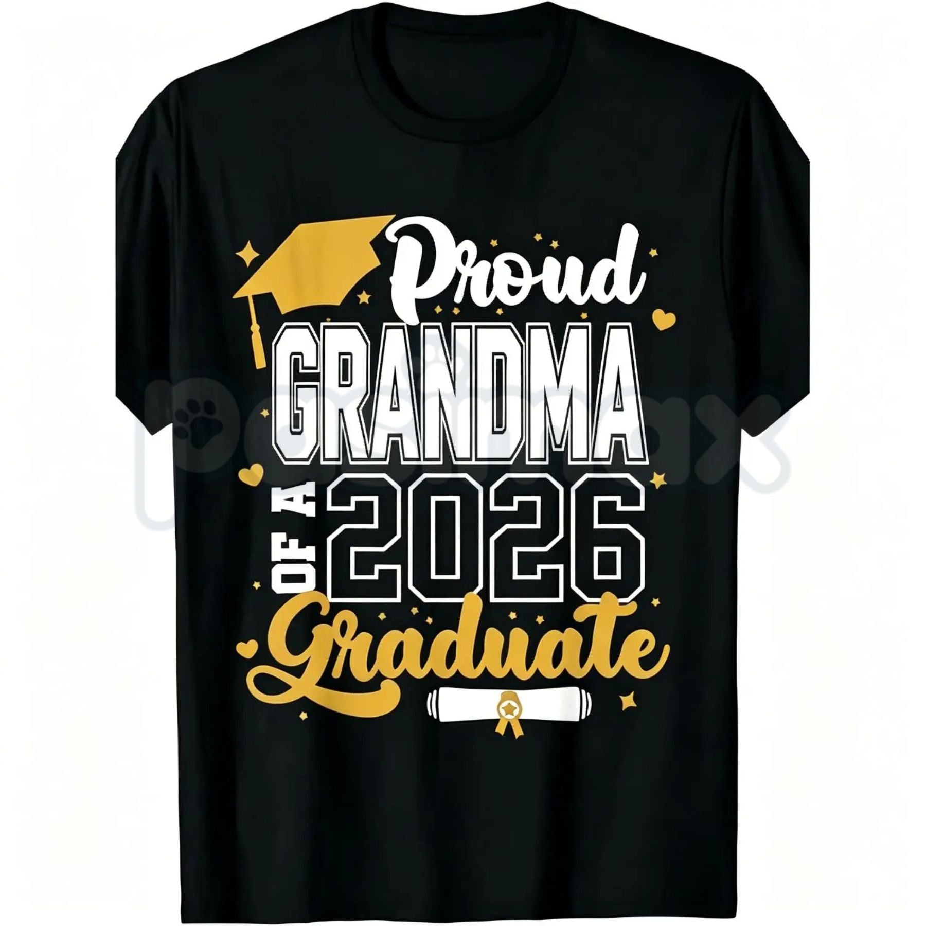 Class of 2026 Graduate "Proud Mom" T-Shirt – Senior 2025-2026 Graduation Design, Premium 100% Cotton Unisex Milestone Top, Soft Lived-In Heavyweight High School & College Fan Shirt, Made in USA