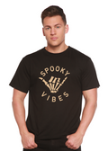 Spun Bamboo Spooky Vibes Men's Bamboo Viscose/Organic Cotton Short Sleeve Graphic T-Shirt — main product shot