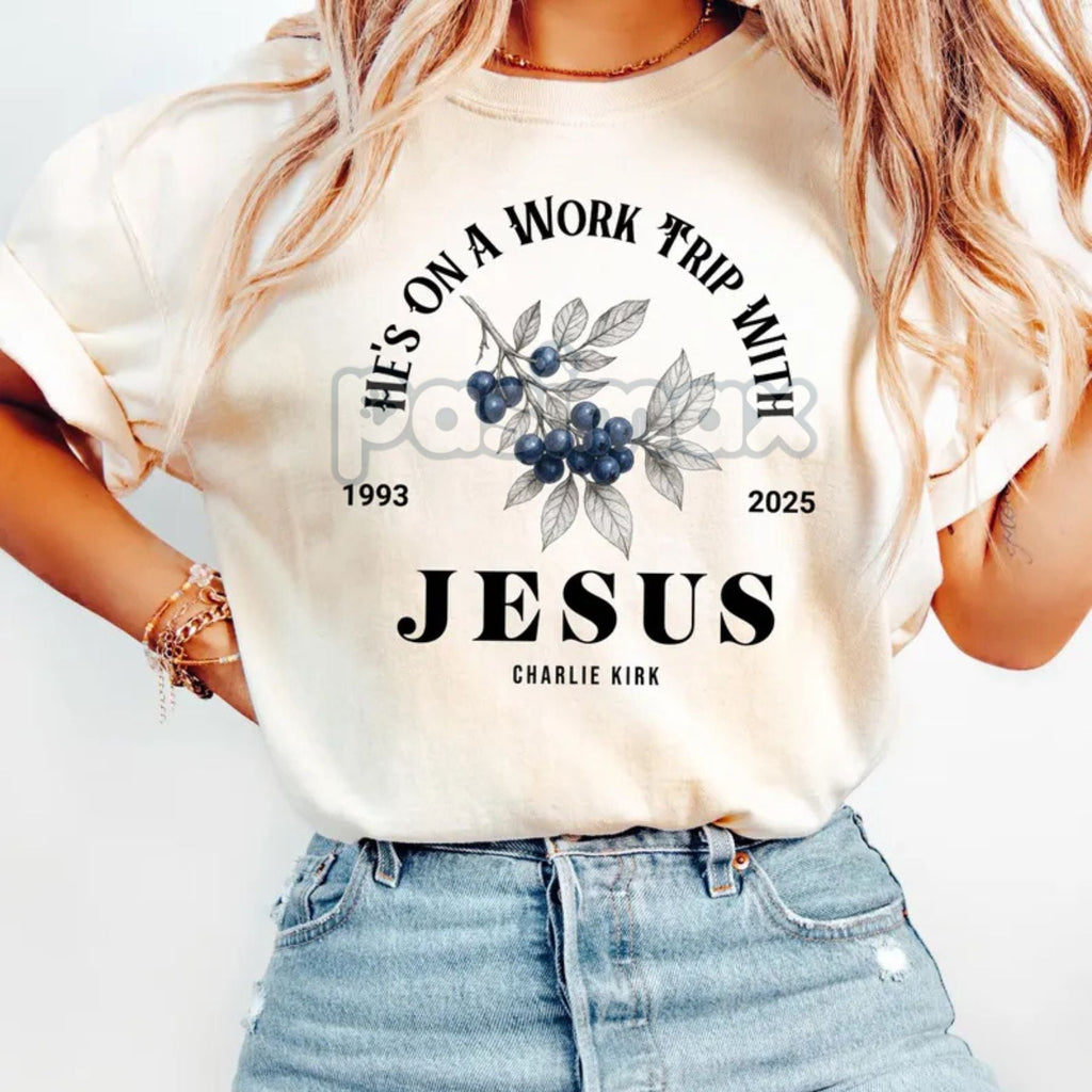 Pasimax Charlie & Erika Kirk Memorial Shirt — size reference
