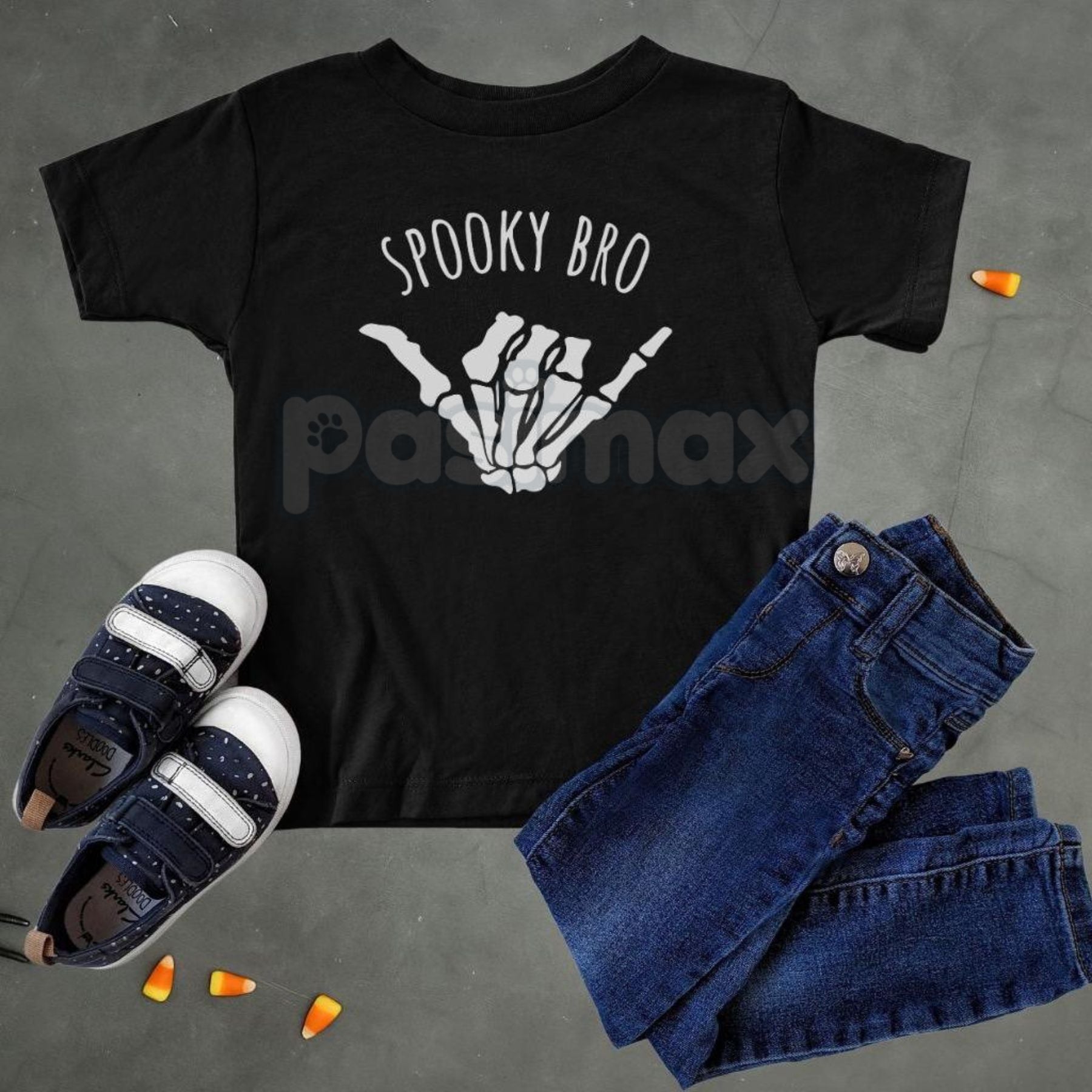 Pasimax Spooky Halloween Matching Family Shirts — comparison shot