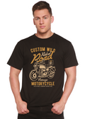 Spun Bamboo Custom Wild Men's Bamboo Viscose/Organic Cotton Short Sleeve Graphic T-Shirt — main product shot