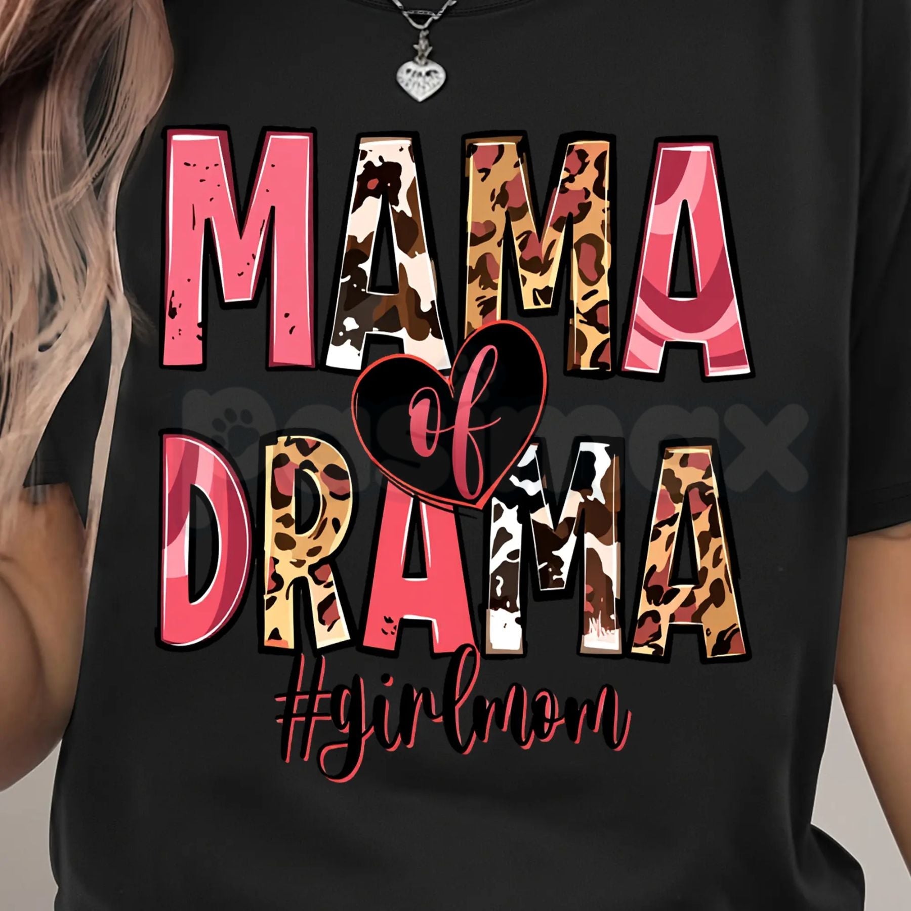 Women’s "MAMA" Print T-Shirt – Fashion Casual Round Neck Graphic Tee, Premium 100% Cotton Minimalist Motherhood Top, Soft Lived-In Heavyweight Stylish Mama Shirt, Made in USA