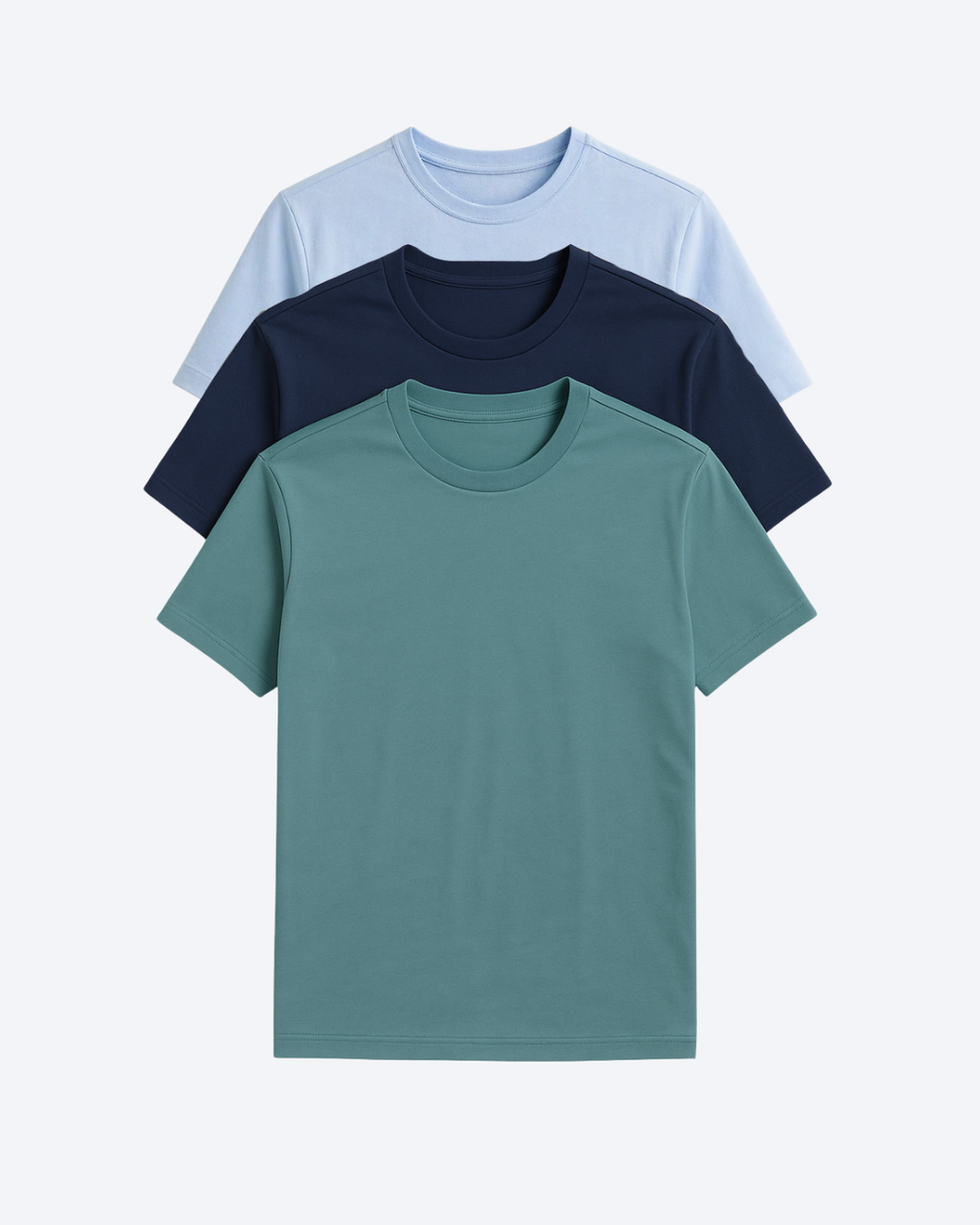 Buki Buki Cinqo Tech Tee 3-Pack - French Blue/Blue Night/Blue Grey — main product shot