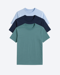 Buki Buki Cinqo Tech Tee 3-Pack - French Blue/Blue Night/Blue Grey — main product shot