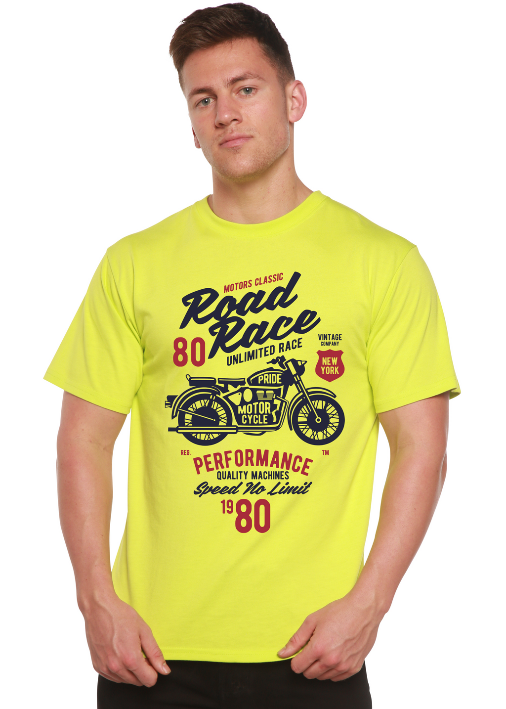 Spun Bamboo Road Race Motorcycles Spun Bamboo® Men's Bamboo Viscose/Organic Cotton Short Sleeve Graphic T-Shirt — lifestyle c