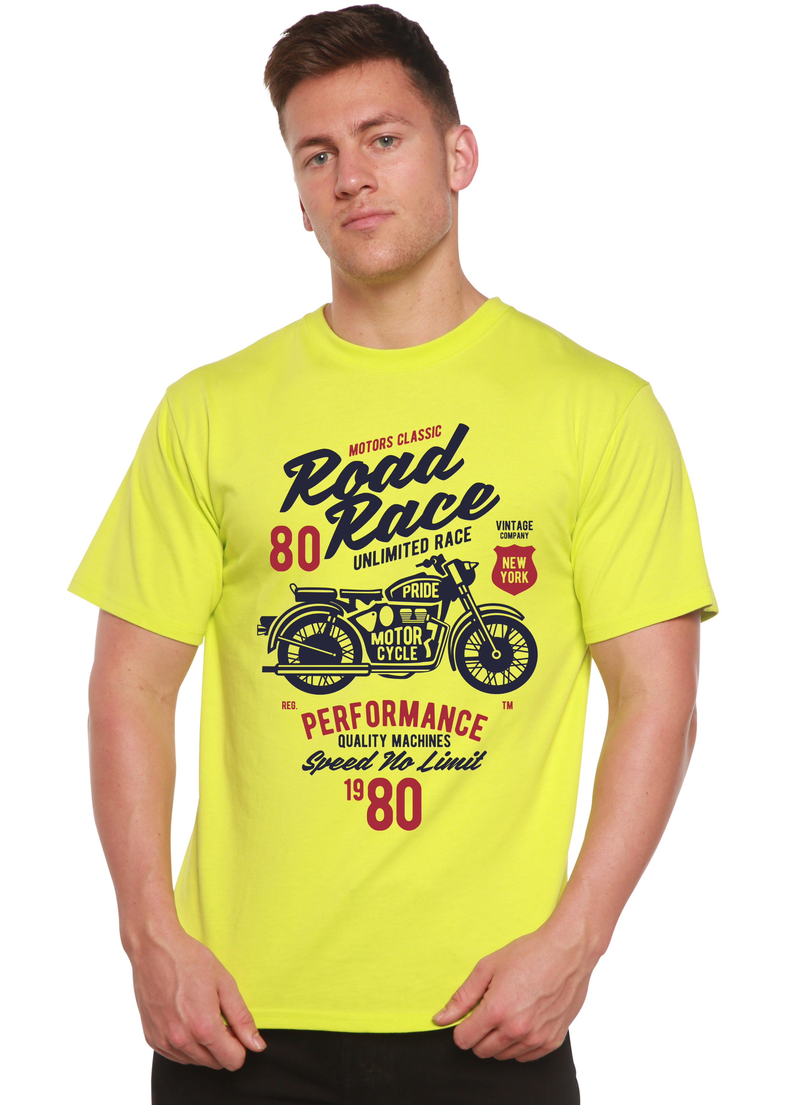 Spun Bamboo Road Race Motorcycles Spun Bamboo® Men's Bamboo Viscose/Organic Cotton Short Sleeve Graphic T-Shirt — lifestyle c