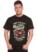 Spun Bamboo Born To Be Pilot Men's Bamboo Viscose/Organic Cotton Short Sleeve Graphic T-Shirt — main product shot