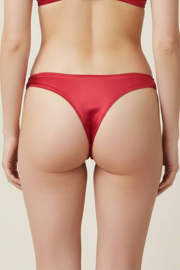 MWBW Apparel and More Youmita Women's Satin Thong Panty-33595-THG-S-2211 — main product shot