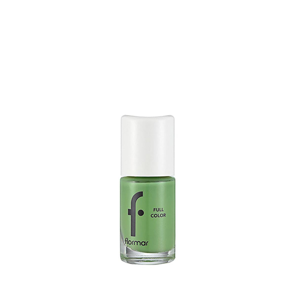 Flormar Full Color Fresh Start: High Pigment, Long Lasting, Glossy Green Nail Polish - Chip Resistant, Vibrant Color