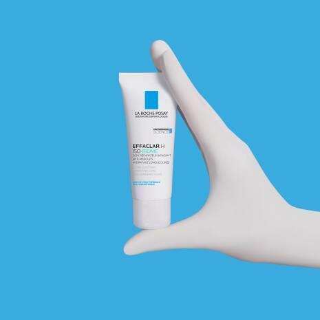 La Roche Posay Effaclar H IsoBiome Moisturizing Cream for Acne-Prone Skin - Hydrating, Soothing, 1.35 fl oz