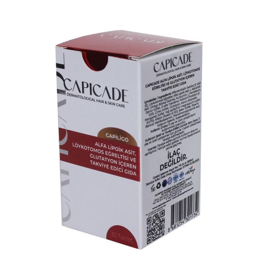 Capicade Capiligo: Advanced Antioxidant & Vitamin - Boost Health with ALA, Glutathione, and Leukotomos Fern Extract