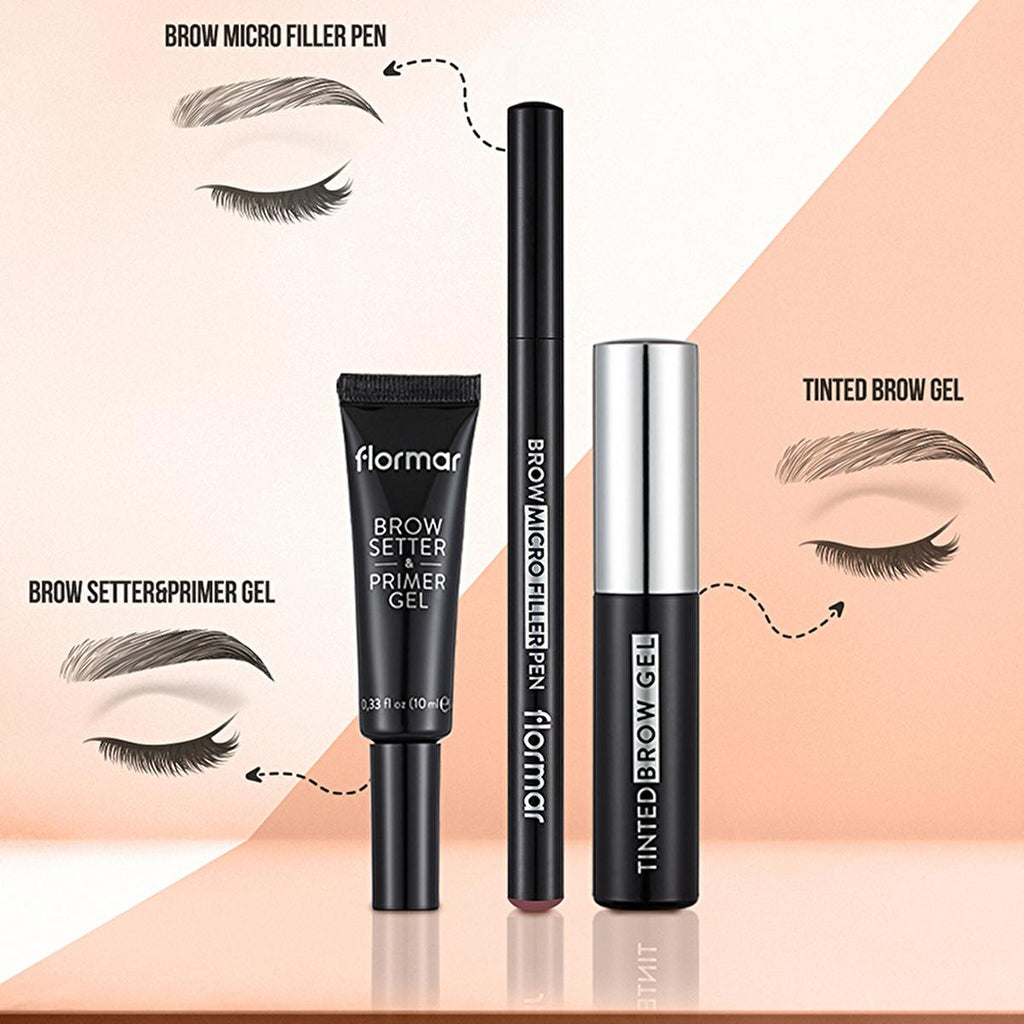 Flormar Brow Micro Filler Pen: Achieve Natural, Long-Lasting Fuller Eyebrows with Easy Application - Deep Brown