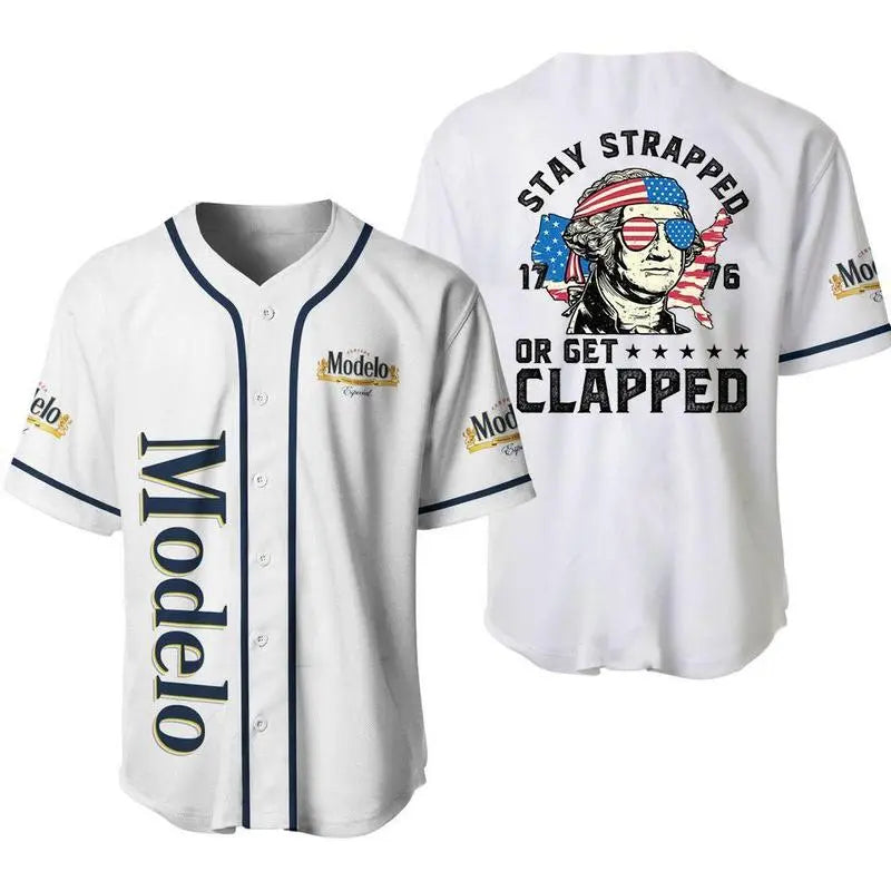 Pasimax George Washington 1776 Baseball Jersey — side view