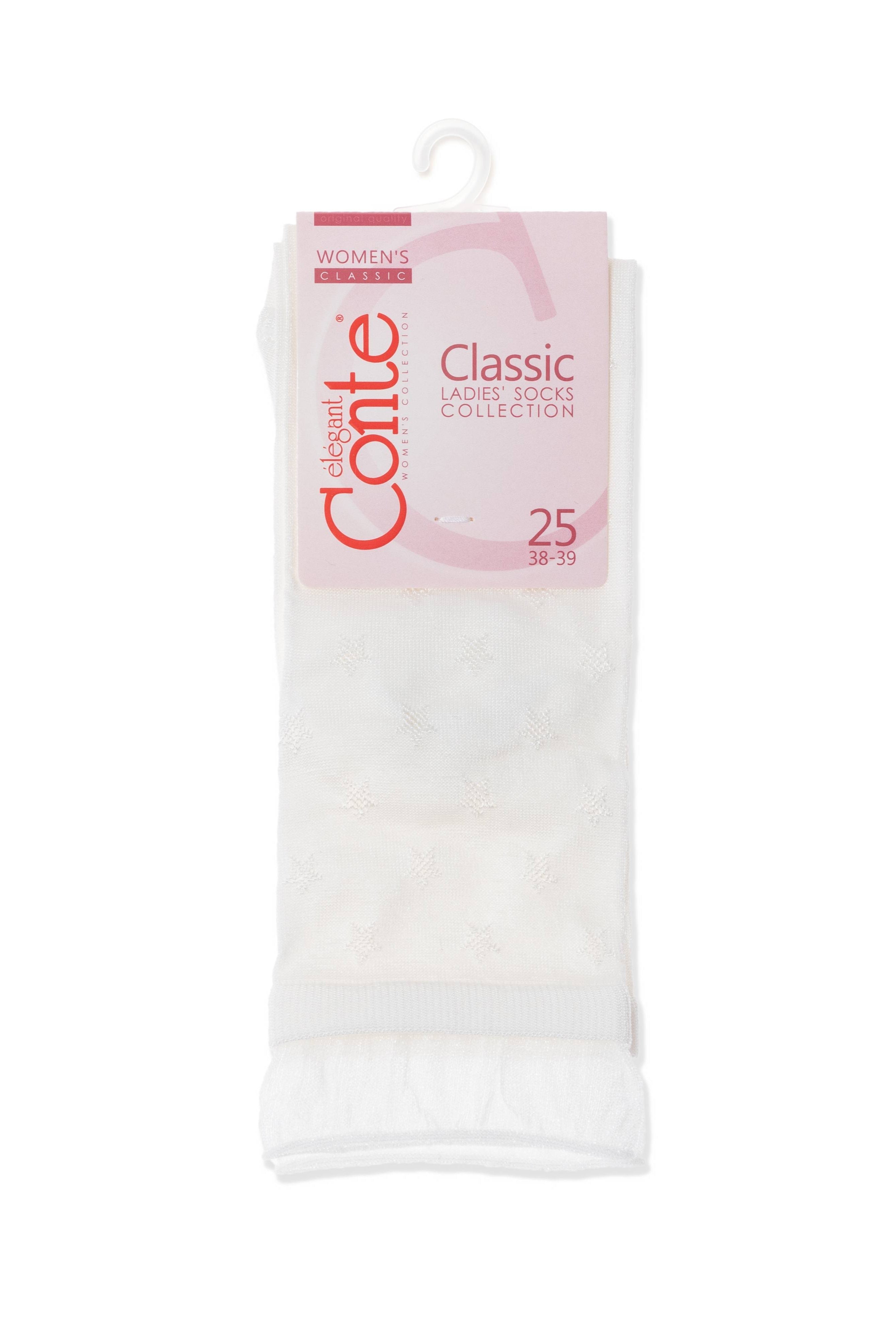 TheRanok.com Conte Socks Classic - 491 Decorative Transparent Mesh — comparison shot