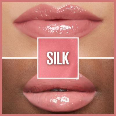 Maybelline Lifter Gloss: Hyaluronic Acid Hydrating Lip Gloss for Plump, Smooth Lips | Non-Sticky Formula - Silk Shade
