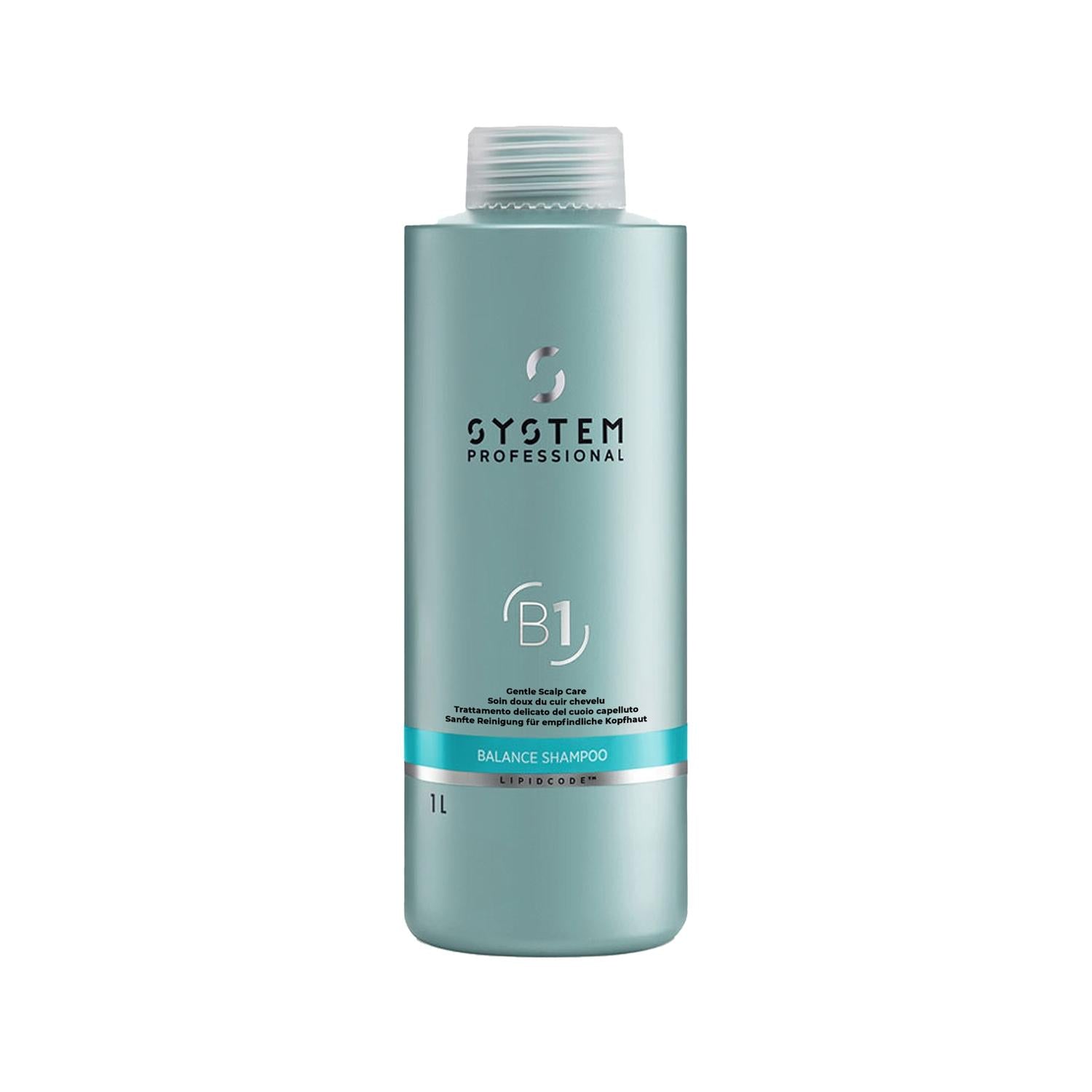 Wella System Professional Balance Shampoo 1000ml - Balancing & Large Capacity for Professionals