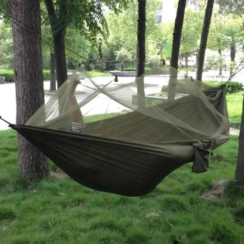Bug-Free Camp Hammock: Ultimate Peace from Insects - Durable 210T Nylon Fabric