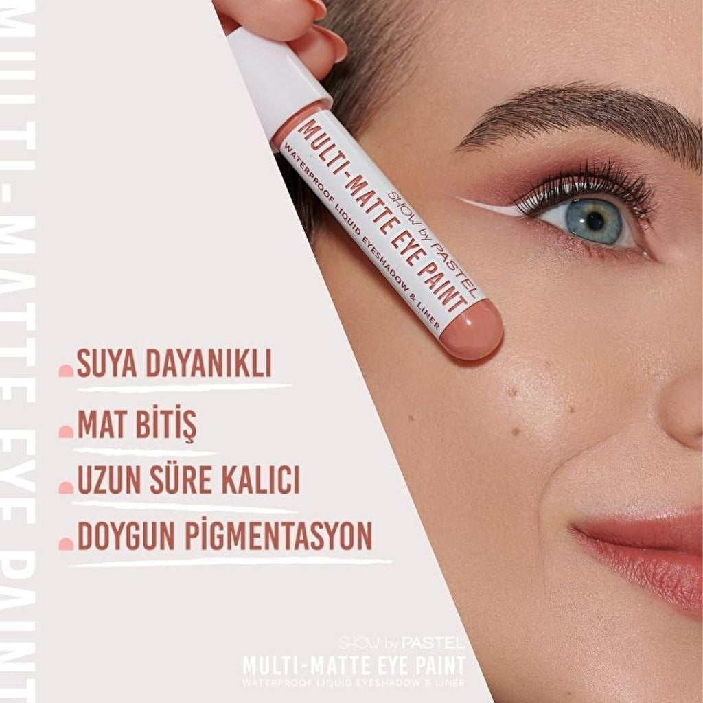 Show by Pastel Waterproof Eyeshadow & Eyeliner - Long-Lasting Matte Finish Eye Paint with Acmella Flower