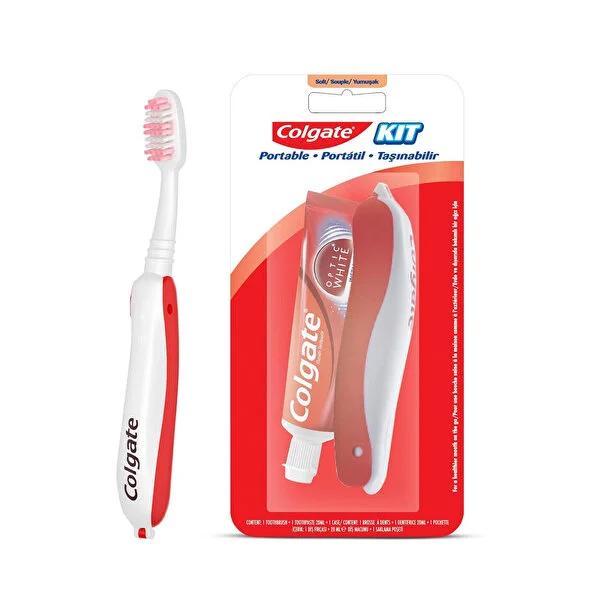 Colgate Travel Toothbrush and Toothpaste Set - Compact Oral Care for Active Lifestyles