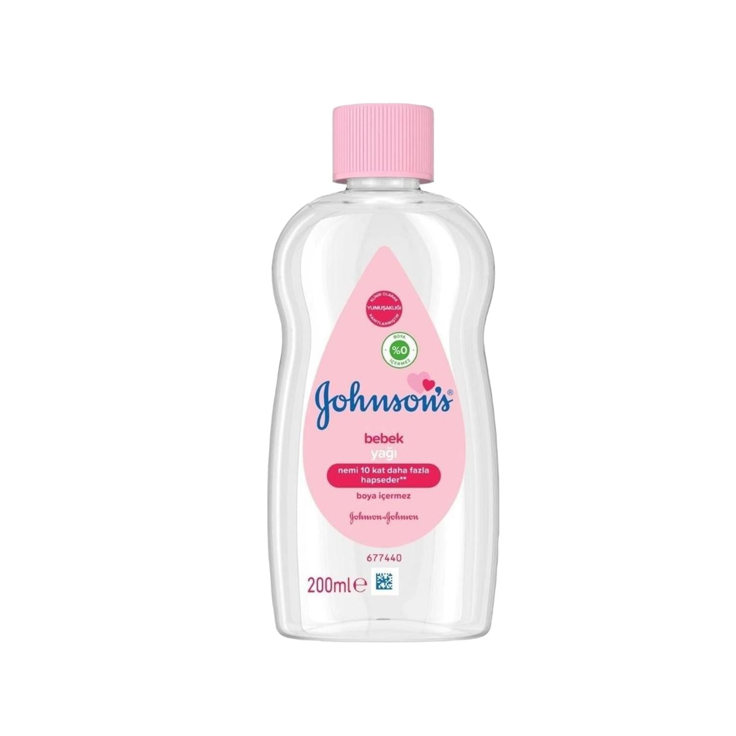 Johnson's Baby Oil 200ml - Gentle Baby Skin Care & Moisturizer for Infants