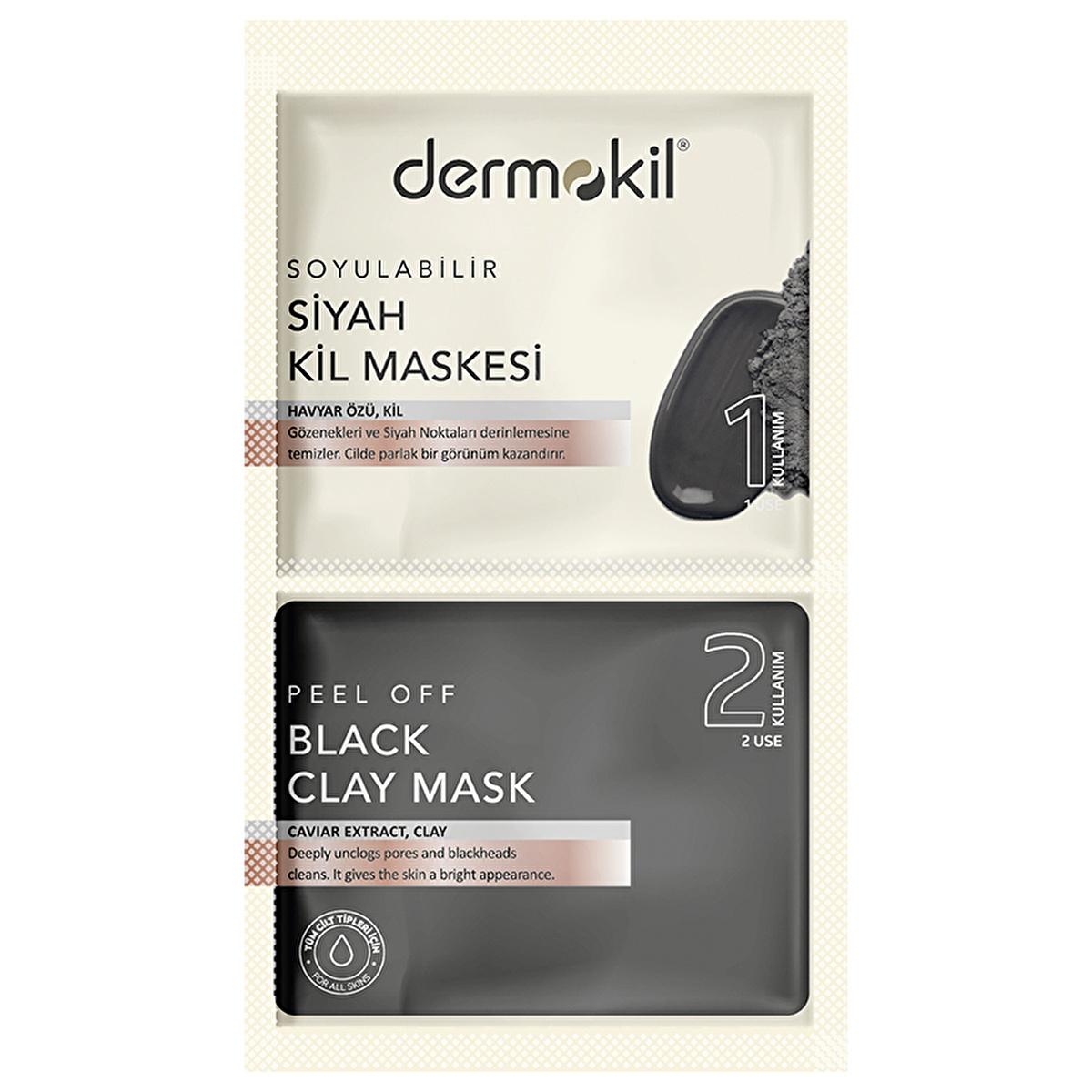 Dermokil Black Caviar Face Mask - Anti-Aging, Deep Cleansing, 0.51 fl oz