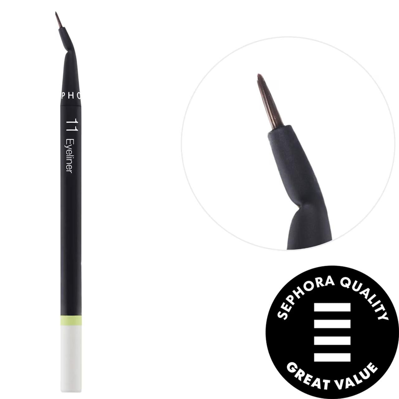 SEPHORA COLLECTION Essential Eyeliner Brush - Precision Angled Vegan Makeup Brush for Perfect Winged Liner