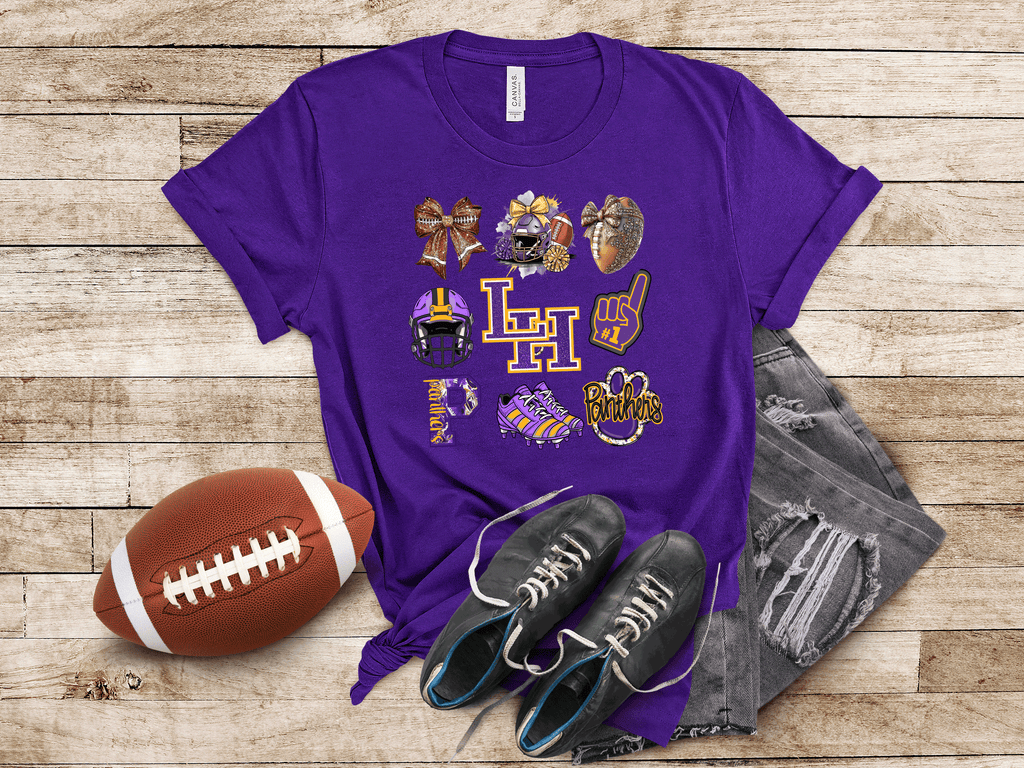A Blessed Texas Mess Boutique Custom Coquette Bow Shirt, Kids Shirt ,Cute Football Toddler Shirt, Girls… — A Blessed Texas Mess Boutique branding close-up