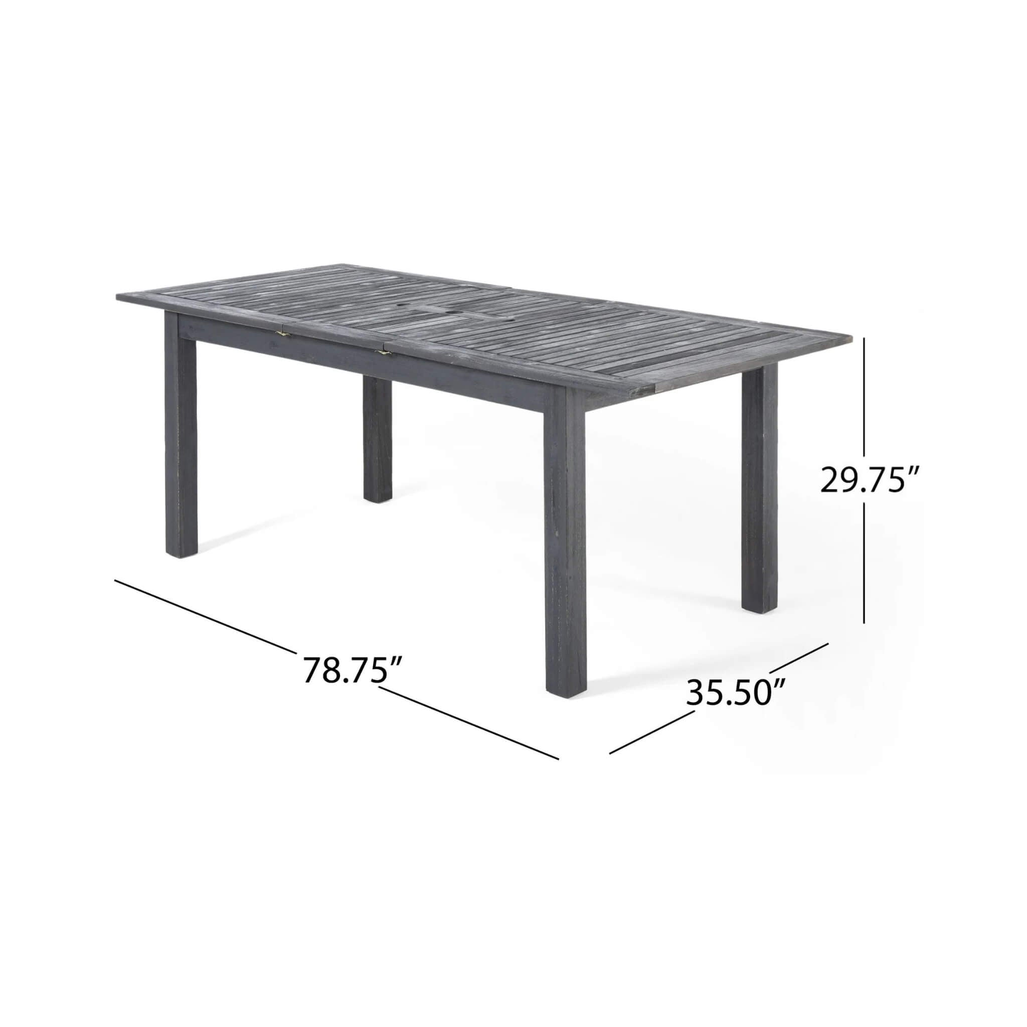 Alora 9-Piece Outdoor Dining Set With Extendable Acacia Wood Patio Table (SAK75134) – SAKSBY WHOLESALE, view 14
