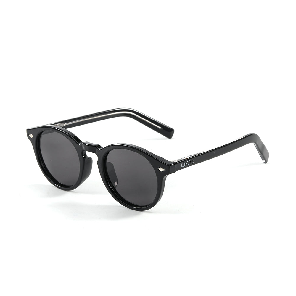 OHO's OHO's OASIS Sunglasses — Retro Round Frames — construction detail
