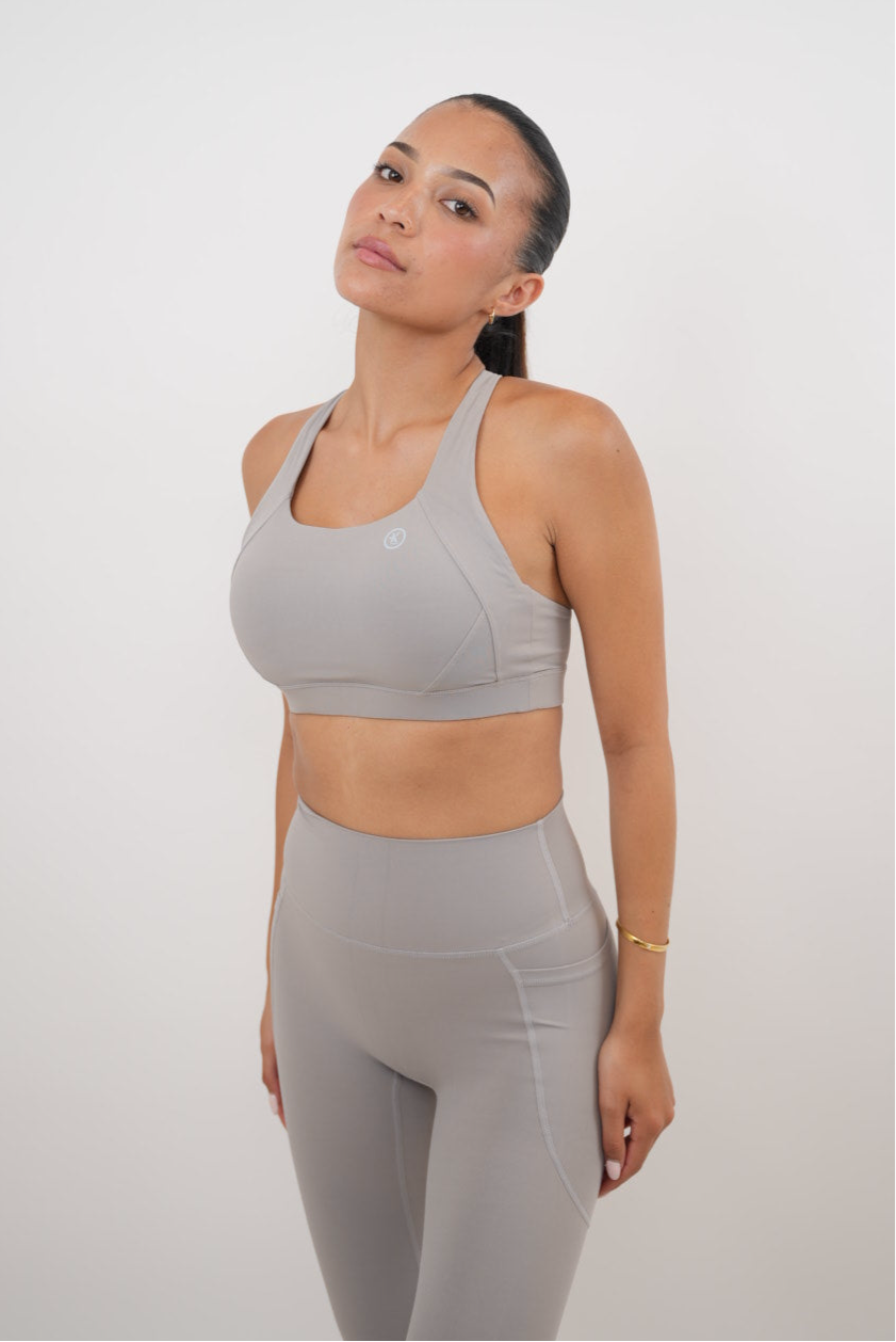KIMITH BRAND I Am Glowing Frosty Gray Quick Dry Butter Bra — side view