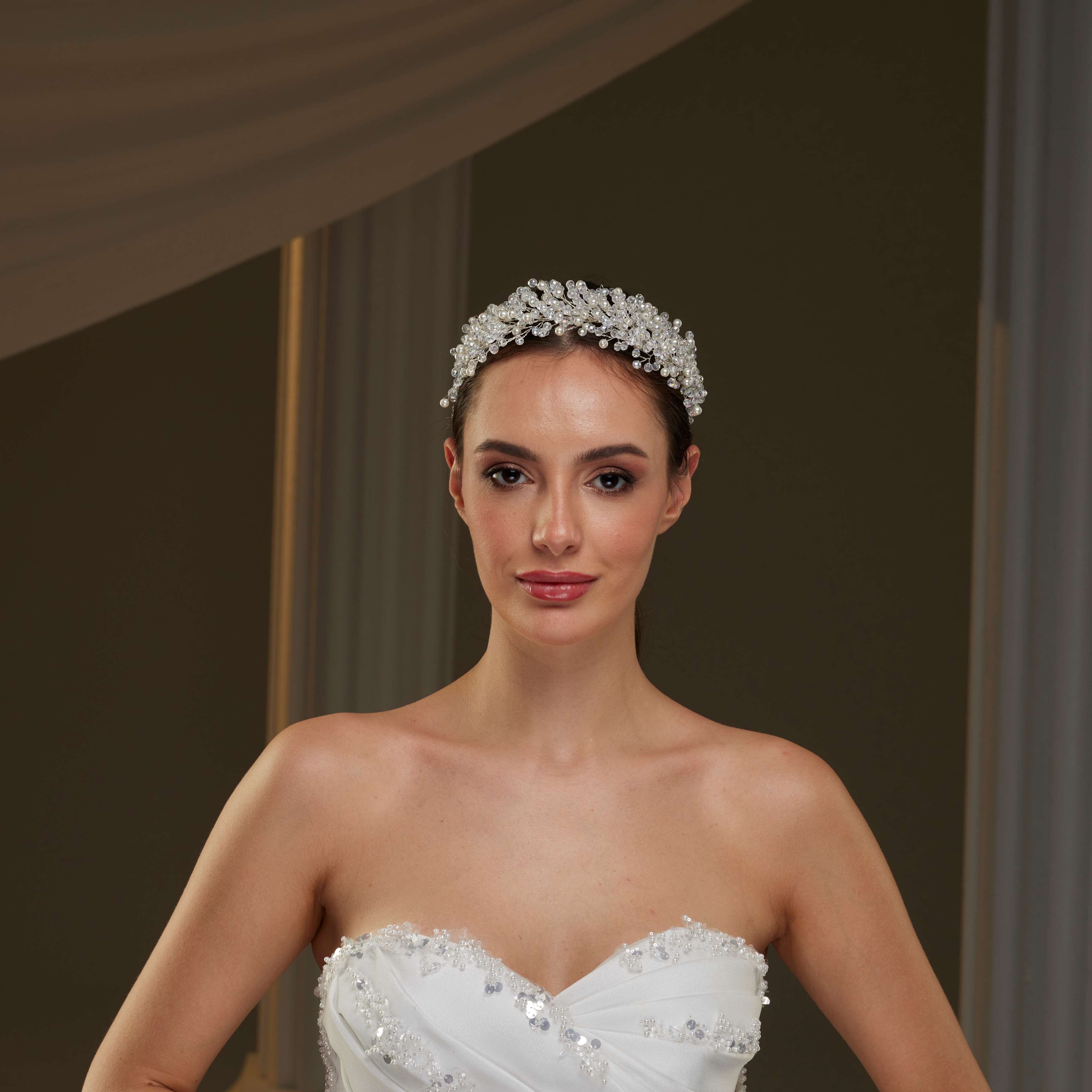 Elegant Bridal Hair Jewelry with Pearls – Bridal Port, view 3