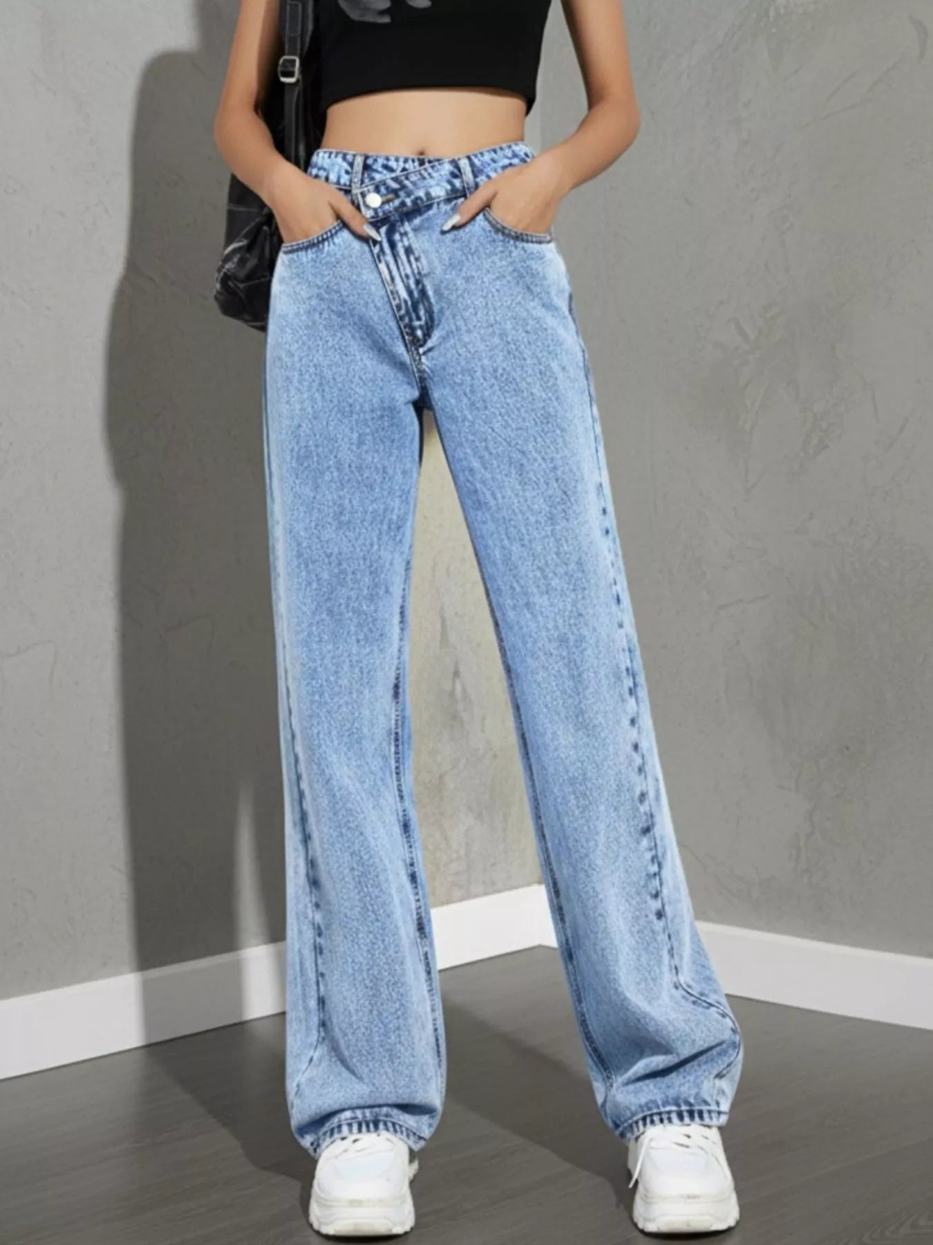 High Waist Wide Leg Jeans