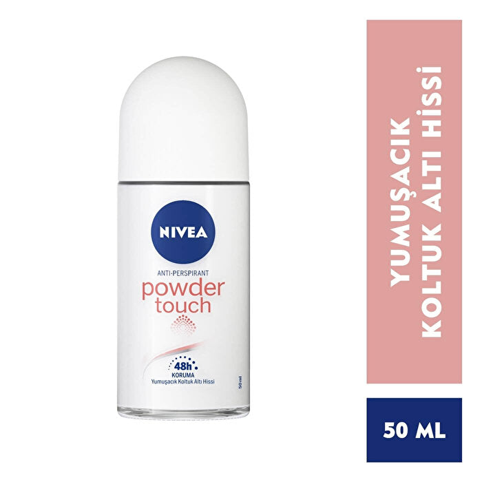 Nivea Powder Touch Women's Roll-On Deodorant 1.7oz - 48-Hour Protection | Nivea