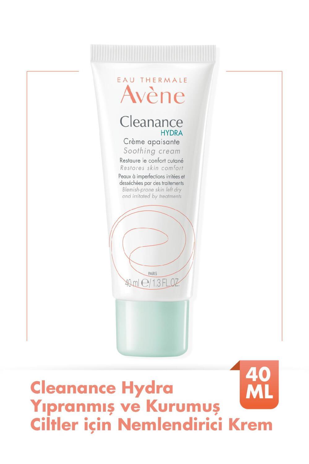 Avene Cleanance Hydra Cream 40ml - Soothing Moisturizing Cream for Sensitive Oily Skin