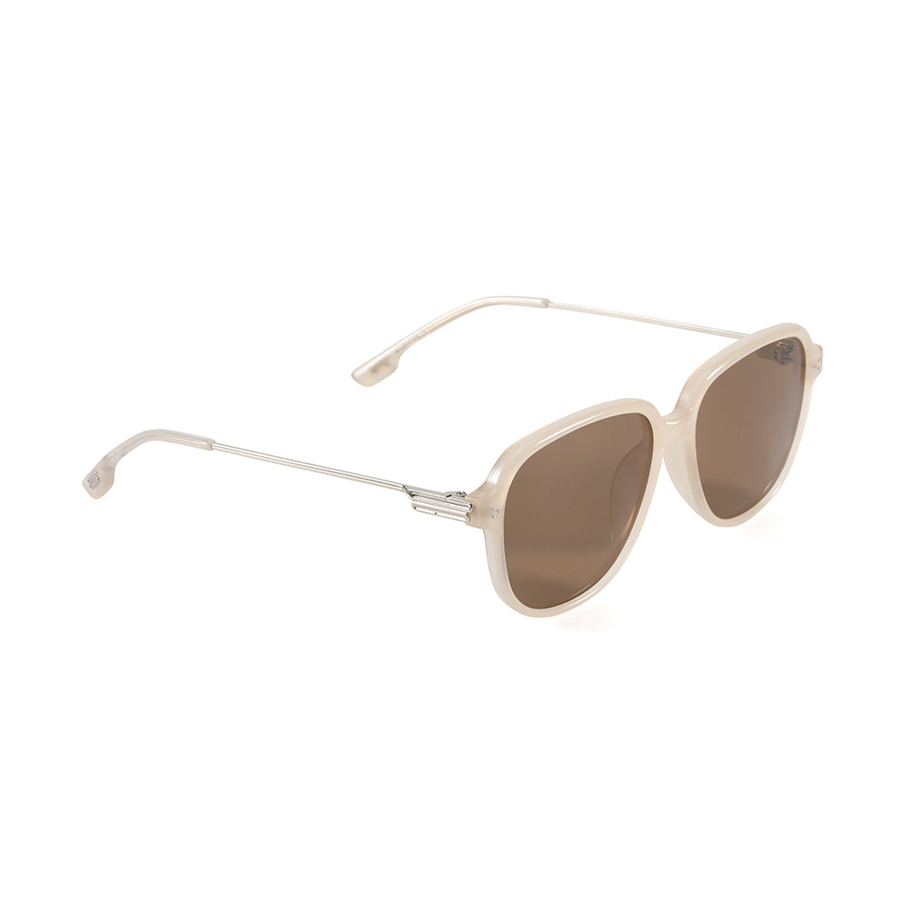 OHO's OHO's SHORELINE Sunglasses (Color Variant 4) — Cat-Eye Shoreline Silhouette — OHO's branding close-up