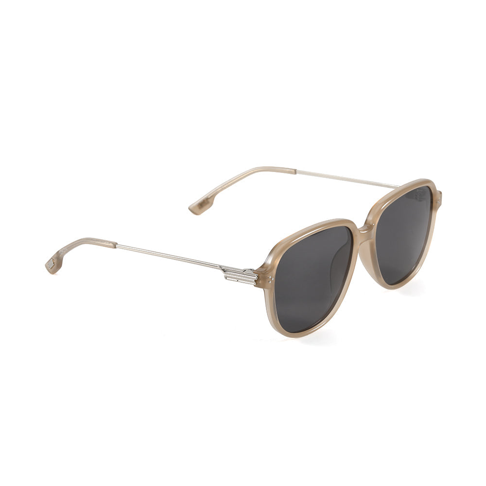 OHO's OHO's SHORELINE Sunglasses (Color Variant 3) — Cat-Eye Shoreline Silhouette — OHO's branding close-up