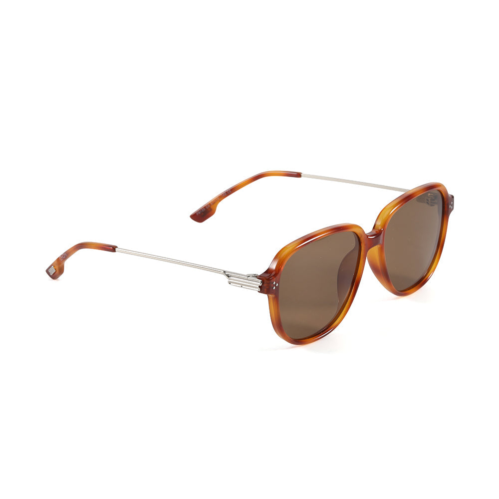 OHO's OHO's SHORELINE Sunglasses — Cat-Eye Shoreline Silhouette — OHO's branding close-up