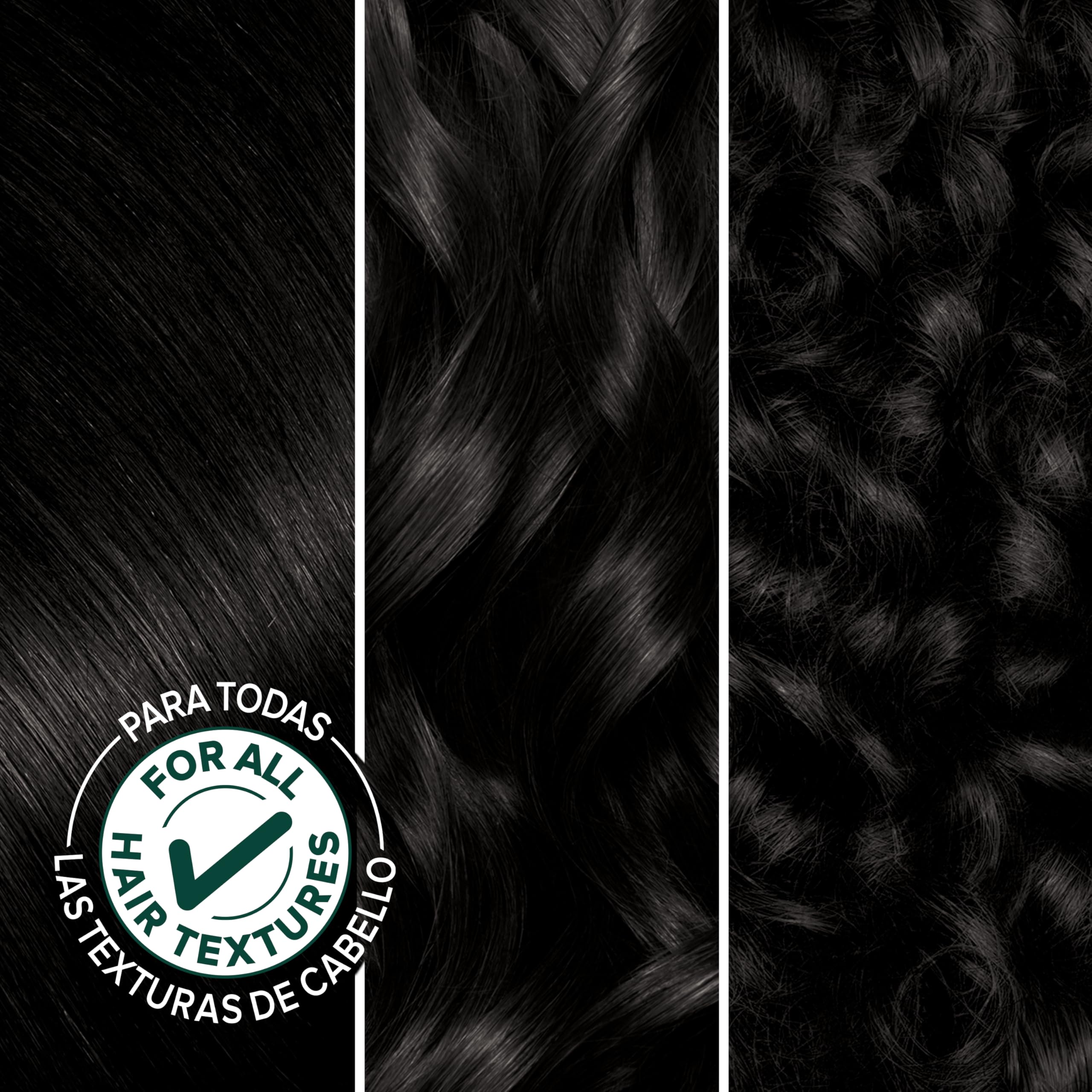 Garnier Nutrisse Ultra Creme 1 Black Hair Dye - Vegan Hair Dye, Nourishing Hair Color