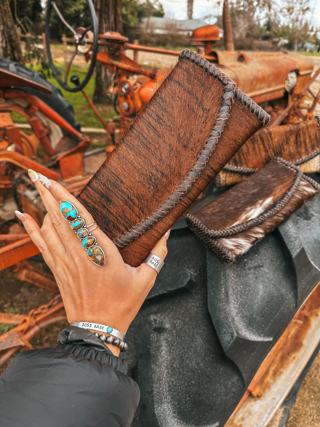 Haute Southern Hyde The Hazy Elva Wallet (Brown Leather ) a Haute Southern Hyde by Beth Marie Exclusive — lifestyle context
