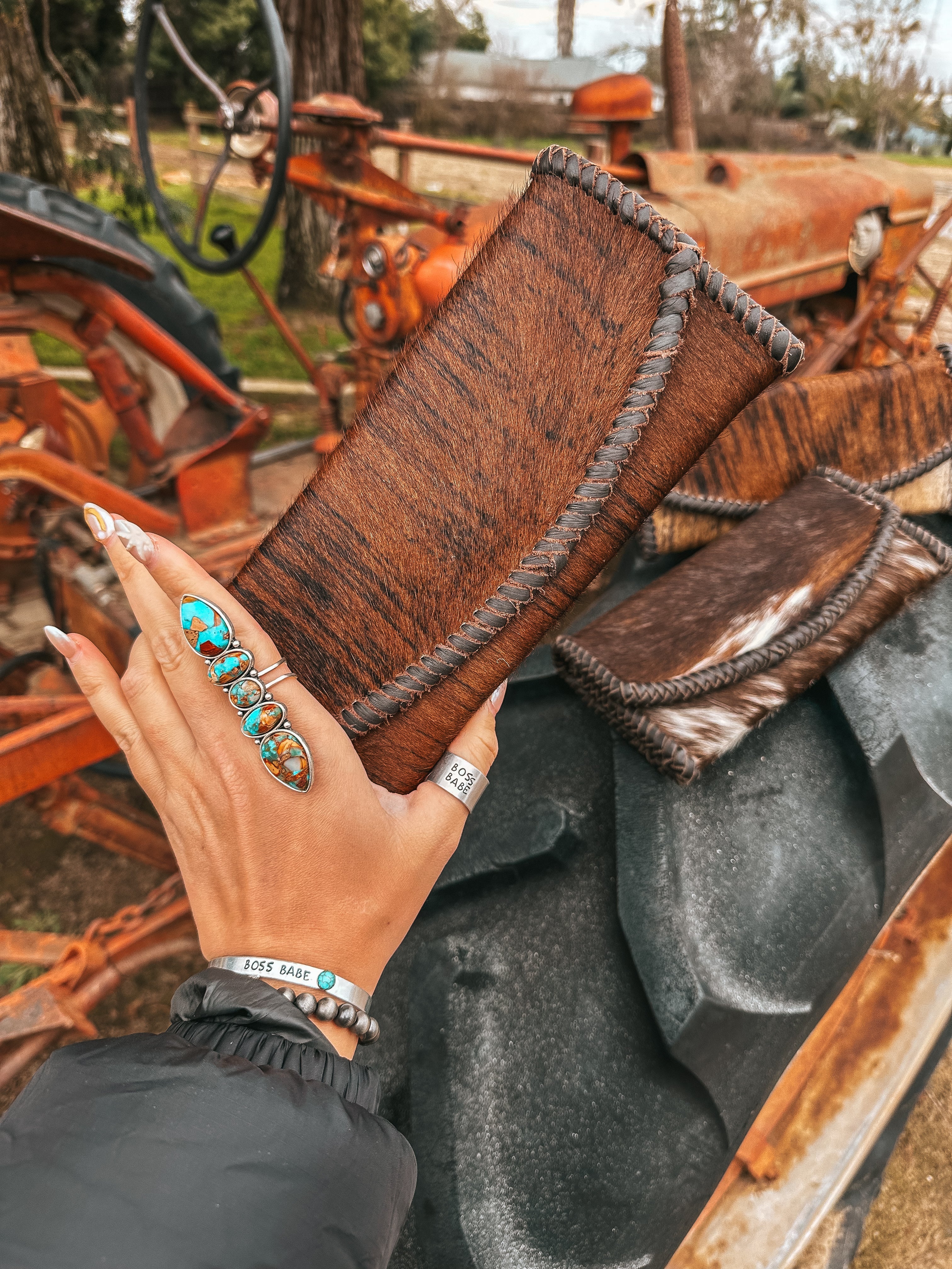Haute Southern Hyde The Hazy Elva Wallet (Brown Leather ) a Haute Southern Hyde by Beth Marie Exclusive — lifestyle context